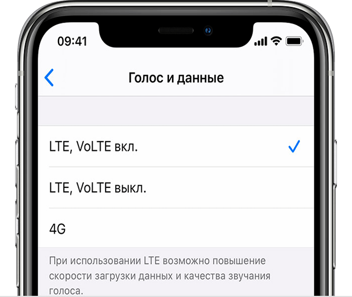 Как включить VoLTE на iPhone